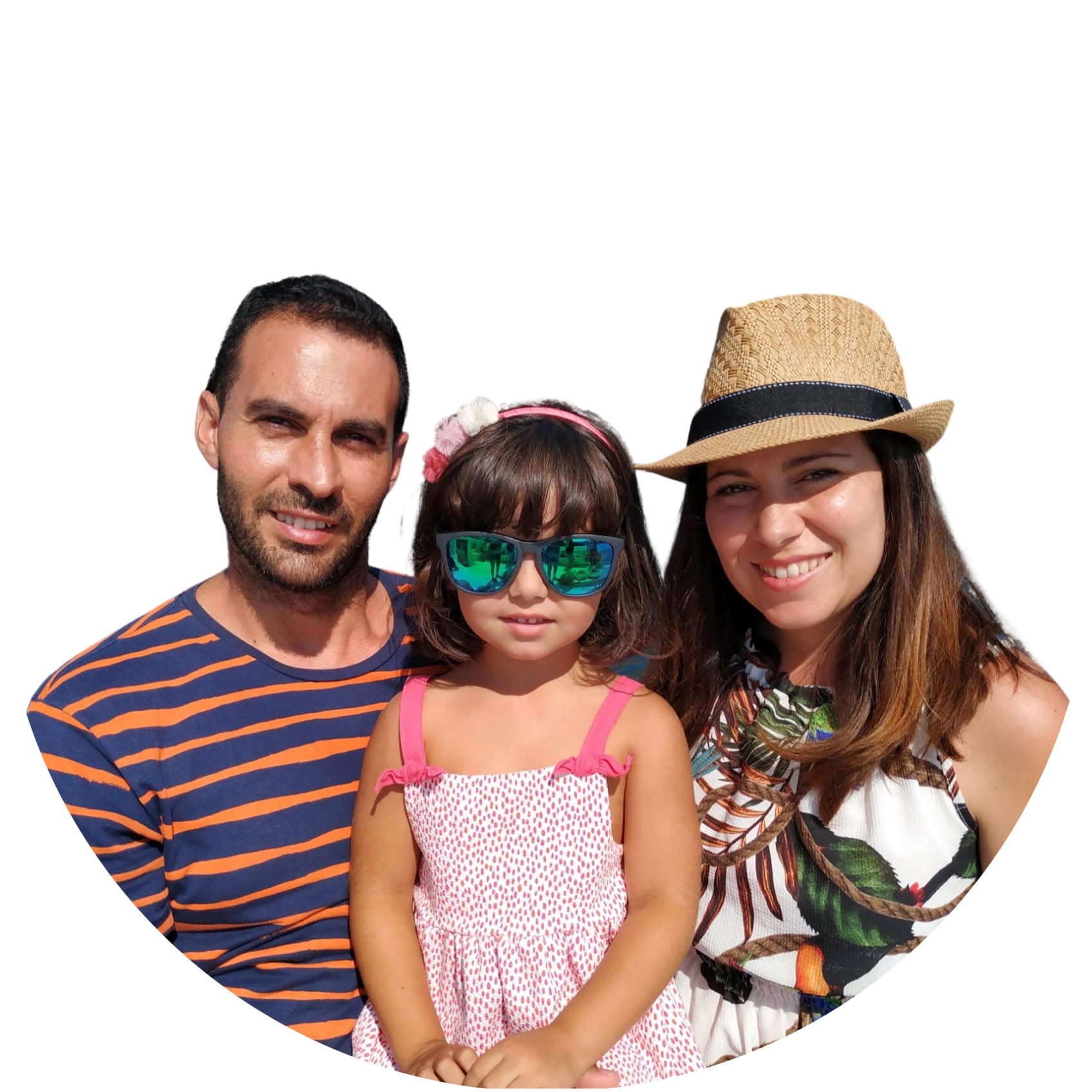 Alicia Ramos, David Rubia y Emma Rubia